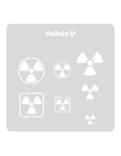 Vallejo Stencils: Radioactivity Signs 125 x 125 mm - Vallejo ST-SF005 2
