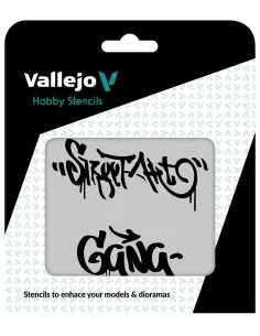 Vallejo Stencils: Street Art nº 2 125 x 125 mm - Vallejo ST-LET004