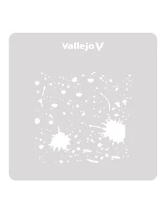 Vallejo Stencils: Splash & Stains 125 x 125 mm - Vallejo ST-TX003 2