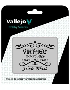 Vallejo Stencils: Vintage Motorcycles Sign 125 x 125 mm - Vallejo S...