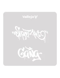 Vallejo Stencils: Street Art nº 2 125 x 125 mm - Vallejo ST-LET004 2