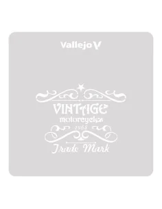 Vallejo Stencils: Vintage Motorcycles Sign 125 x 125 mm - Vallejo S... 2