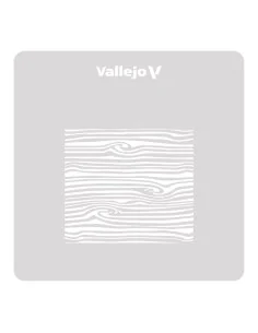 Vallejo Stencils: Wood Texture nº 2 125 x 125 mm - Vallejo ST-TX007 2