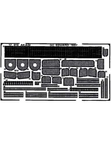 Flugzeugträger Akagi für Hasegawa Bausatz, 1/700 - Eduard Accessori...