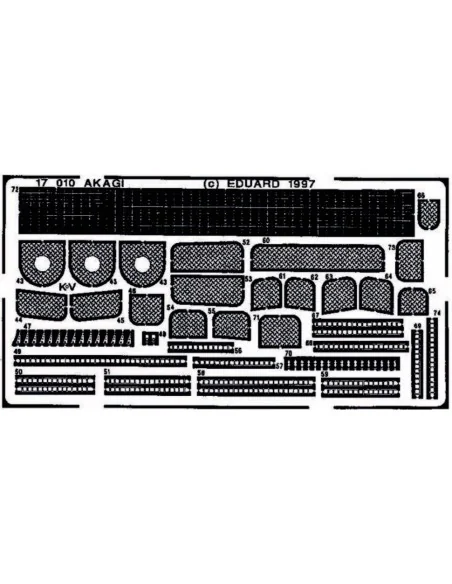 Flugzeugträger Akagi für Hasegawa Bausatz, 1/700 - Eduard Accessori...