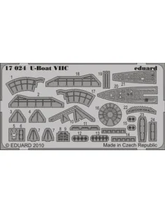 [NO_DESC] U-Boat VIIC (REV), 1/350 - Eduard Accessories 17024