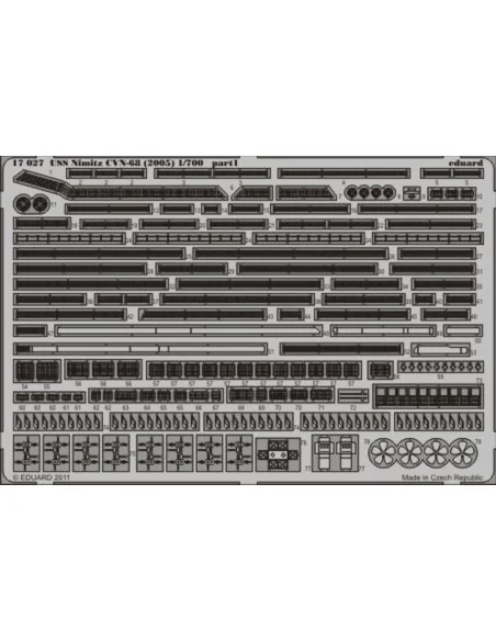 USS Nimitz CVN-68 (2005) for Trumpeter, 1/700 - Eduard Accessories ...