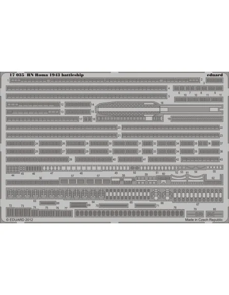 [NO_DESC] RN Roma 1943 battleship for Trumpeter, 1/700 - Eduard Acc...