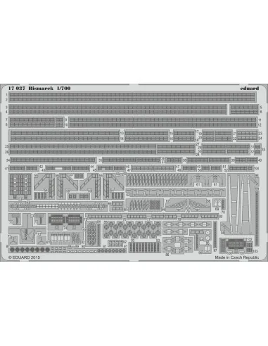 Bismarck 1/700 STEEL for Revell, 1/700 - Eduard Accessories 17037
