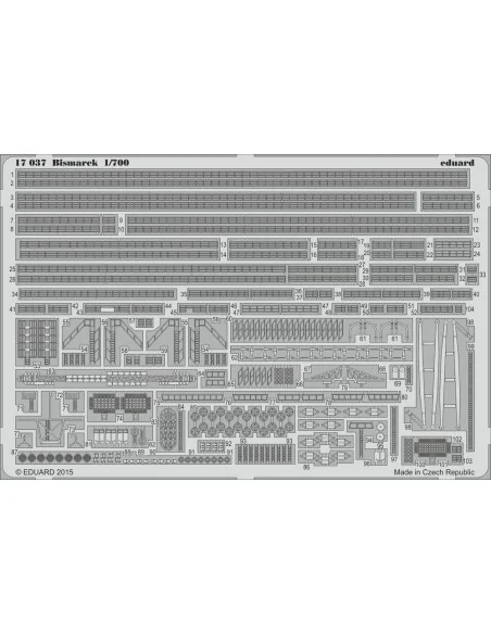 Bismarck 1/700 STEEL for Revell, 1/700 - Eduard Accessories 17037
