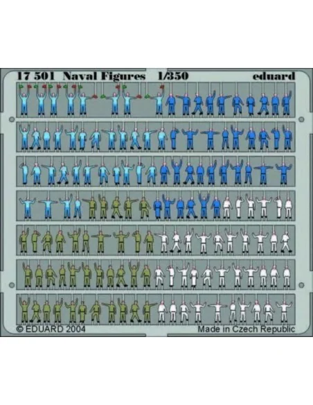 Marine Figuren bemalt Fotoätzsatz, 1/350 - Eduard Accessories 17501