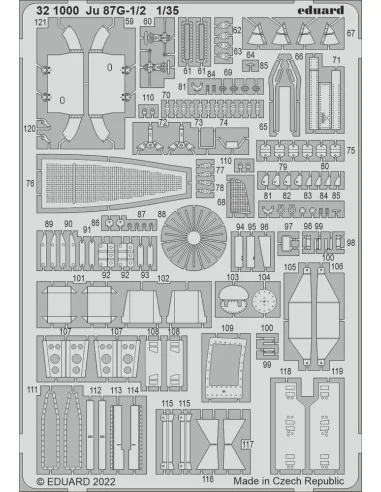 Ju 87G-1/2 for BORDER MODEL, 1/35 - Eduard Accessories 321000