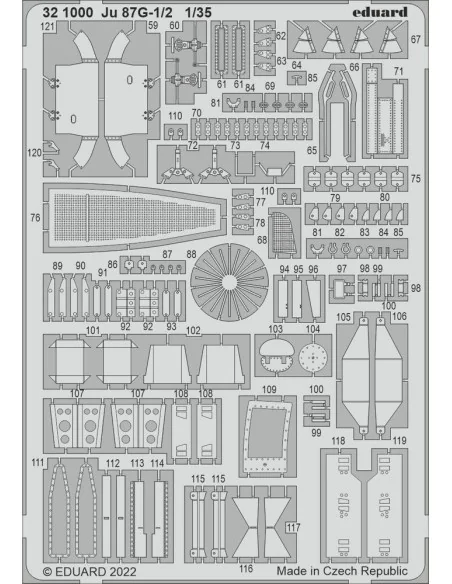 Ju 87G-1/2 for BORDER MODEL, 1/35 - Eduard Accessories 321000