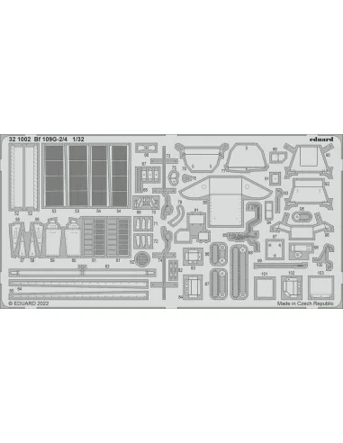 Bf 109G-2/4 for REVELL, 1/32 - Eduard Accessories 321002