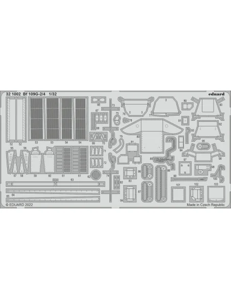 [NO_DESC] Bf 109G-2/4 for REVELL, 1/32 - Eduard Accessories 321002