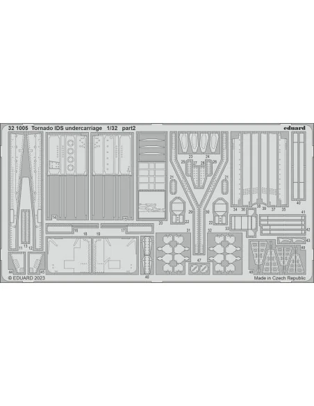 [NO_DESC] Tornado IDS undercarriage for ITALERI, 1/32 - Eduard Acce...