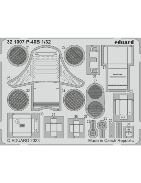 [NO_DESC] P-40B 1/32 GREAT WALL HOBBY, 1/32 - Eduard Accessories 32...