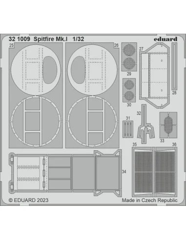 Spitfire Mk.I 1/32 KOTARE, 1/32 - Eduard Accessories 321009