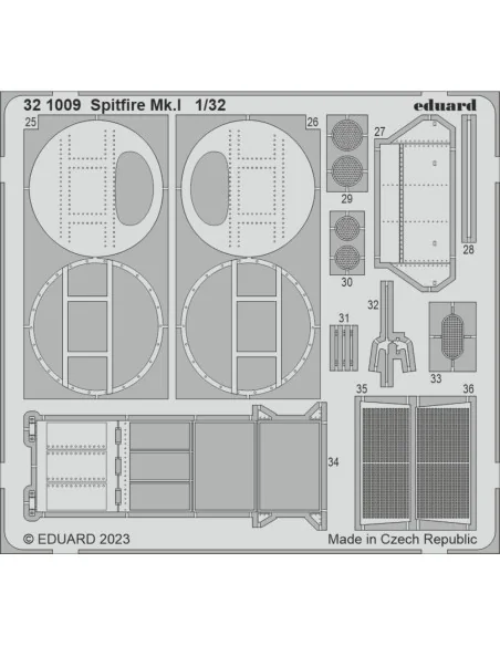 Spitfire Mk.I 1/32 KOTARE, 1/32 - Eduard Accessories 321009