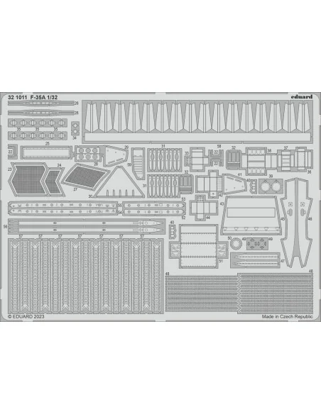[NO_DESC] F-35A 1/32 TRUMPETER, 1/32 - Eduard Accessories 321011