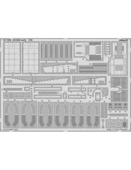 AH-64A early, 1/35 - Eduard Accessories 321020