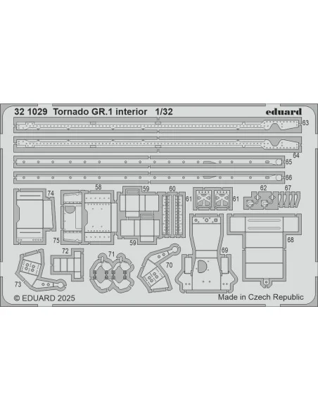 Tornado GR.1 interior for Italeri, 1/32 - Eduard Accessories 321029