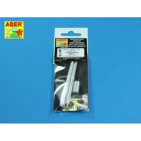 120mm gun barrel for Conqueror Mark 2, 1/35 - Aber Models 35 L-191