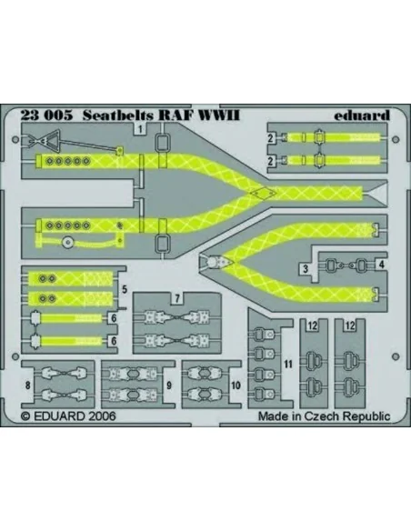 Seatbelts RAF WWII, 1/24 - Eduard Accessories 23005