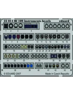 Bf 109 instruments bezels, 1/24 - Eduard Accessories 23014