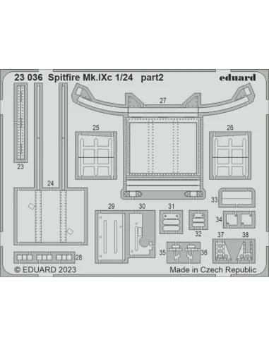 [NO_DESC] Spitfire Mk.IXc 1/24 AIRFIX, 1/24 - Eduard Accessories 23036