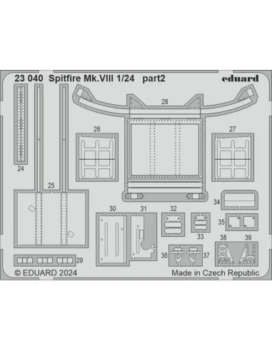 Spitfire Mk.VIII AIRFIX, 1/24 - Eduard Accessories 23040