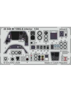 Bf 109G-6 interior for Airfix, 1/24 - Eduard Accessories 23045