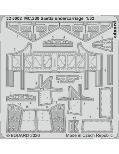MC.200 Saetta undercarriage for Italeri, 1/32 - Eduard Accessories ...