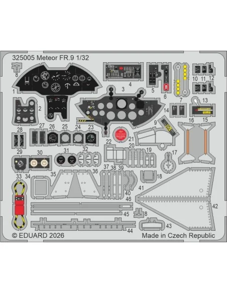 Meteor FR.9 for Revell, 1/32 - Eduard Accessories 325005