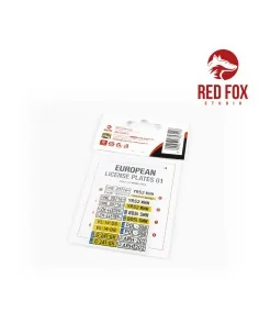 1/24 European Lincense plates vol.01, 1/24 - Red Fox Studio RFSQS-2... 2