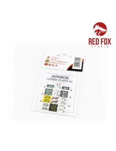 1/24 Japanese License plates vol.01, 1/24 - Red Fox Studio RFSQS-24013 2