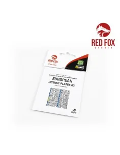 1/24 European Lincense plates vol.03, 1/24 - Red Fox Studio RFSQS-2...