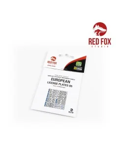 1/24 European Lincense plates vol.05, 1/24 - Red Fox Studio RFSQS-2...