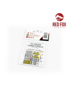 1/24 Unique License plates vol.01 (EU form), 1/24 - Red Fox Studio ... 2
