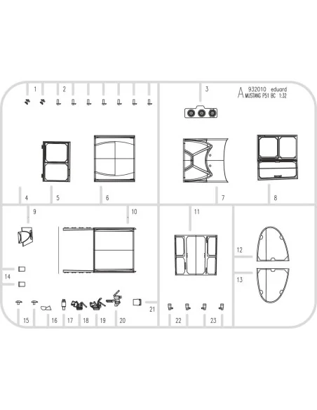 P-51B Mustang, 1/32 - Eduard Plastic Kits 932011