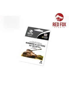 3D Resin Foundry Numeral & Letters for US AFV’s vol.01, 1/35 - Red ...