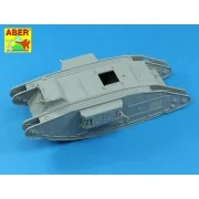 Barrels for British WWI Tank Mk.V - Aber Models 35 L-197