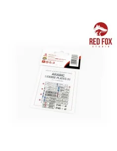 1/24 Arabic License Plates vol.01, 1/48 - Red Fox Studio RFSQS-24021 2