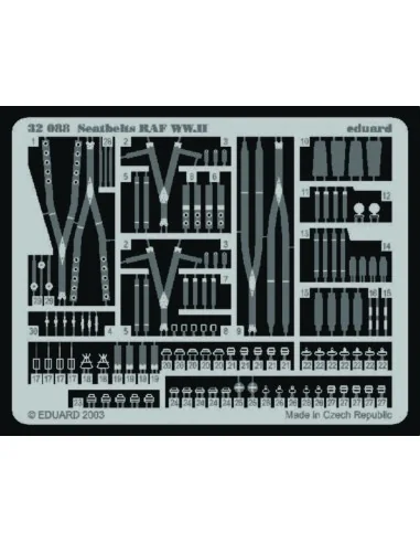 Seatbelts RAF WW.II, 1/32 - Eduard Accessories 32088