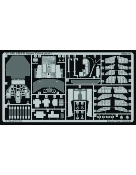 AH-1W Super Cobra interior für Academy Bausatz, 1/35 - Eduard Acces...