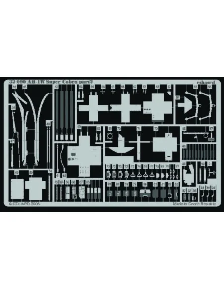AH-1W Super Cobra interior für Academy Bausatz, 1/35 - Eduard Acces...