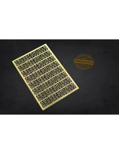 PE Letters: 6 mm (UPPERCASE) - Matho Models 80010