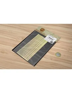 PE Brass Strips D: 1, 25 - 3 mm (0, 15mm thickness) - Matho Models ... 2
