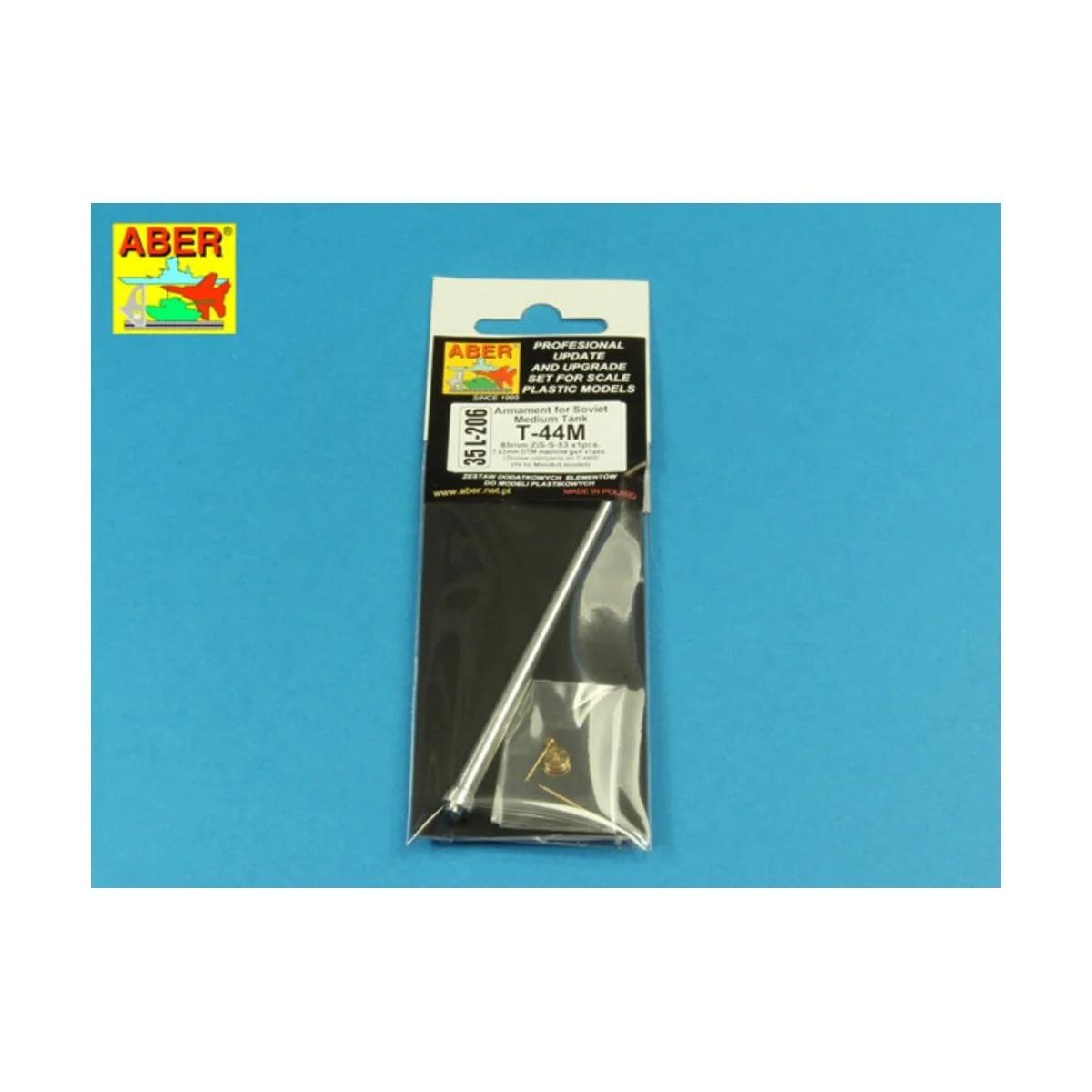 Armament for Soviet Medium Tank T44M 85mm, 1/35 - Aber Models 35 L-206 Armament for Soviet Medium Tank T44M 85mm, 1/35 - Aber Models 35 L-206