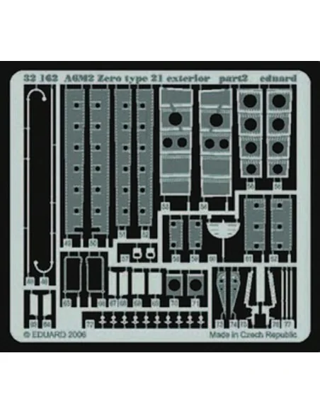 A6M2 Zero type 21 exterior für Tamiya Bausatz, 1/32 - Eduard Access...